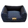 Cama Quadrada para Cachorro ou Gato Luppet Luxo Azul Osso G - 3