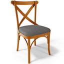 Ver imagem 3 de Kit 08 Cadeiras Para Sala de Jantar e Estar Living Estofada Ávila L02 Linho Cinza Escuro - Lyam Lyam