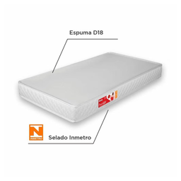 Colchão Berço Prorelax Espuma Baby Liso 70x130x10cm - 2