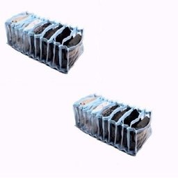 Colméia Organizadora de Gavetas (para calcinhas, meias, cuecas) Transp Viés Azul 11 Nichos 2 - 3