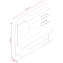Ver imagem 4 de Home Theater Alan Tvs até 55” 641136 Calacata Off White Madetec