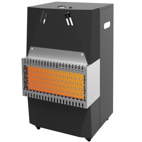 Aquecedor de Ambiente a Gás Glp P13 Estilo Lareira Estufa de Uso Interno Preto