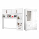 Ver imagem 1 de Guarda Roupa Casal Modulado Sevilha 4 e 2 Portas 8 Gavetas com Espelho Carioca Móveis