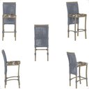 Ver imagem 5 de Mesa Bistrô e 2 Banquetas Roma Fendi Corda Náutica Estofado 6 Trama Original