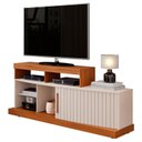 Ver imagem 4 de Rack Bancada para Sala Ambiente Valle Freijó Off White – Dj Móveis