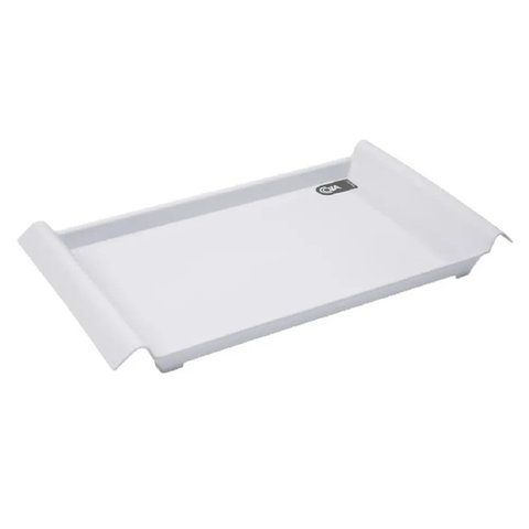 Bandeja Casual Pequena 34 X 19 X 3,8 Cm Branca Coza