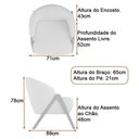 Ver imagem 4 de Poltrona Mega Decorativa com Pés Palito Bouclé Suave Confortável Cinza Sallar Home