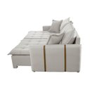 Ver imagem 7 de Sofá Cama Linho em Madeira Eucalipto 200cm Braço 20cm Arizona Meu Sofá Online