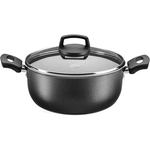 Caçarola Tampa de Vidro 1,4l - Alumínio com Antiaderente Cor Grafite Mta