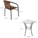 Ver imagem 4 de Conjunto 1 Mesa e 4 Cadeiras Solari Preto