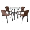 Ver imagem 2 de Conjunto 1 Mesa e 4 Cadeiras Solari Preto