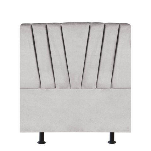 Cabeceira para Cama Box Solteiro 90 Cm Bélgica:cinza Claro
