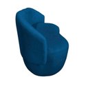 Ver imagem 3 de Kit Namoradeira + Poltrona Decorativa Beatriz Orgânica Couro Azul Marinho