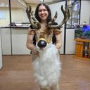 Ver imagem 2 de Cabeça Rena Natal Decoraçao Parede Movimenta Som LED Loja Shopping Restaurante Loja Vitrine Cenario