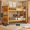 Cama Beliche Solteiro Dupla Suspensa Madeira Woodstore Mel:mel - 2