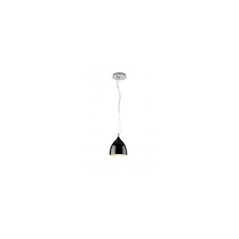 Pendente Cálice Preto 1 luz E27 12Ø x 100cm