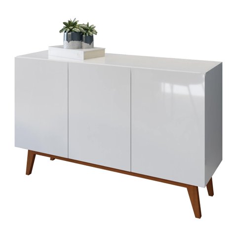 Buffet Aparador Ares 3 Portas Branco