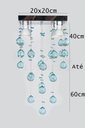 Ver imagem 6 de Pendente De Acrílico Alto Brilho Para Sala Vai Montado:40CM/Bivolt