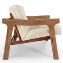 Ver imagem 7 de Poltrona Decorativa Fixa para Sala Living Ikary L02 Canela Linho Palha - Lyam Decor