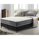 Ver imagem 2 de Cama Box King Preto + Colchão Molas Ensacadas Suporte 200 Kg Fort Wayne 193x203x67cm
