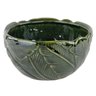 Vaso / Cachepot Para Flores em Cerâmica - Folhas Verde Musgo Cerâmica Monte Real - 1