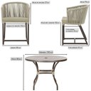 Ver imagem 2 de Mesa com 4 Cadeiras e Noronha Estofado 7 Trama Original Rami