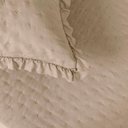 Ver imagem 3 de Kit Cobre Leito Elegance Solteiro Microfibra 200 Fios 100% Poliéster com Babado Bege Casa Scarpa