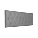 Ver imagem 1 de Cabeceira de Cama Estofada Capitonê Luna Essencial Linho Rbl:casal Painel/cinza