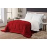 Coberdron Sherpa Casal Queen Edredom Pele De Carneiro Vermelho - 1