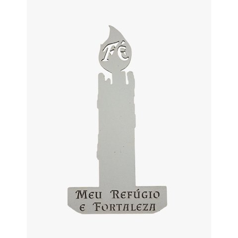 Minha Fé - Vela Decorativa:branco