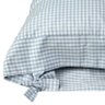 Porta Travesseiro Romântico Xadrez Azul Algodão 150 Fios - A\CASA - 3