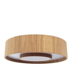 Plafon Redondo Anel 60cm - 8 Luzes Freijó