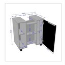 Ver imagem 3 de Gabinete Banheiro sem Cuba Ripado Porta Lindo Moderno