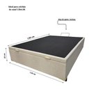 Ver imagem 7 de Box Baú Casal Linhão Areia So1clique 1,38x1,88 Pistão a Gás