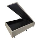 Ver imagem 4 de Box Baú Casal Linhão Areia So1clique 1,38x1,88 Pistão a Gás