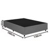 Base Cama Box Casal Blindada - 138x188x42:cinza Linho - 3