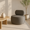 Ver imagem 5 de Poltrona Estofada Design Clean e Sofisticado Confortável:cinza