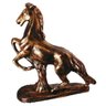 Estátua cavalo em pé metalizado (33cm) dourado - 1