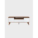 Ver imagem 7 de Rack com Prateleira 150cm Mdf Nogal com Branco Dallas - On Móveis