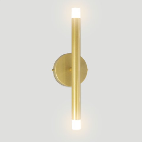 Arandela Parede Slim Billy Ouro com 2 LED G9 5W