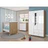 Quarto de Bebê Completo com Guarda-Roupa 3 Portas, Cômoda e Berço Mini Cama Benjamin Espresso Móveis - 1