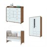Quarto de Bebê Completo com Guarda-Roupa 3 Portas, Cômoda e Berço Mini Cama Benjamin Espresso Móveis - 2