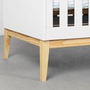 Ver imagem 4 de Kit Quarto Infantil com Pés Square Natural - Cômoda Elfe 4 Gavetas e 1 Porta + Guarda- Roupa Elfe +