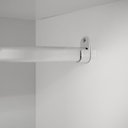 Ver mais imagens de Kit Quarto Infantil com Pés Square Natural - Cômoda Elfe 4 Gavetas e 1 Porta + Guarda- Roupa Elfe +