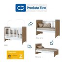 Ver imagem 3 de Quarto de Bebê Completo com Berço Mini Cama e Cômoda Benjamin Espresso Móveis