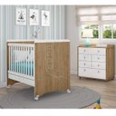 Ver imagem 1 de Quarto de Bebê Completo com Berço Mini Cama e Cômoda Benjamin Espresso Móveis