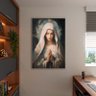 Quadro Decorativo Conceito Maria com Moldura Prata - 90x60 Cm - 3