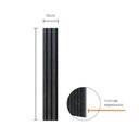 Ver imagem 4 de Painel Ripado Eva Laminado Autocolante 10cm Urban Black Metro