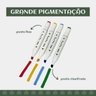 Conjunto de Canetas Marcador Permanente Ponta Dupla 48 Cores - 3