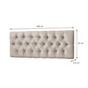 Ver imagem 2 de Cabeceira de Cama Estofada Queen 160cm Bege Capitone- Rede Móveis